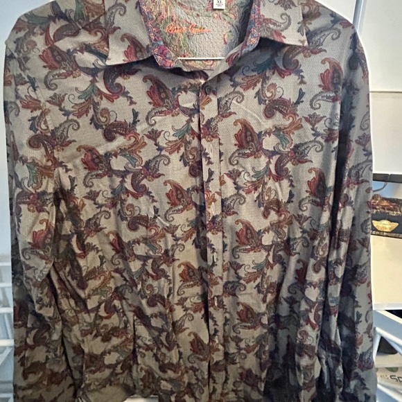 Robert Graham Multicolor Paisley Shirt XL. - Picture 1 of 4